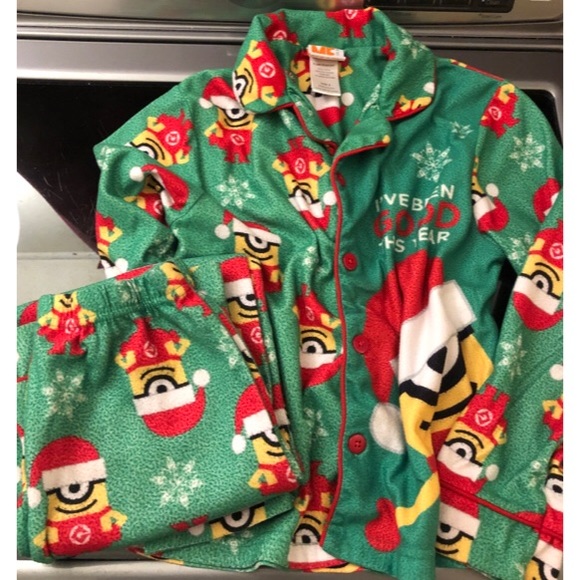 Boys A Despicable Me Christmas Pajamas Set, Sz. 8 - Picture 3 of 6